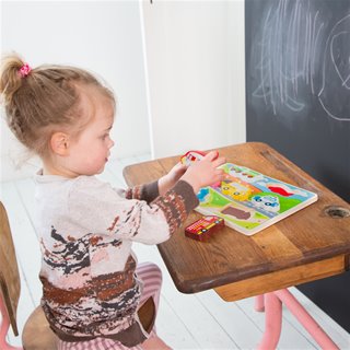 Vormenpuzzel - 7 stukjes - voertuigen